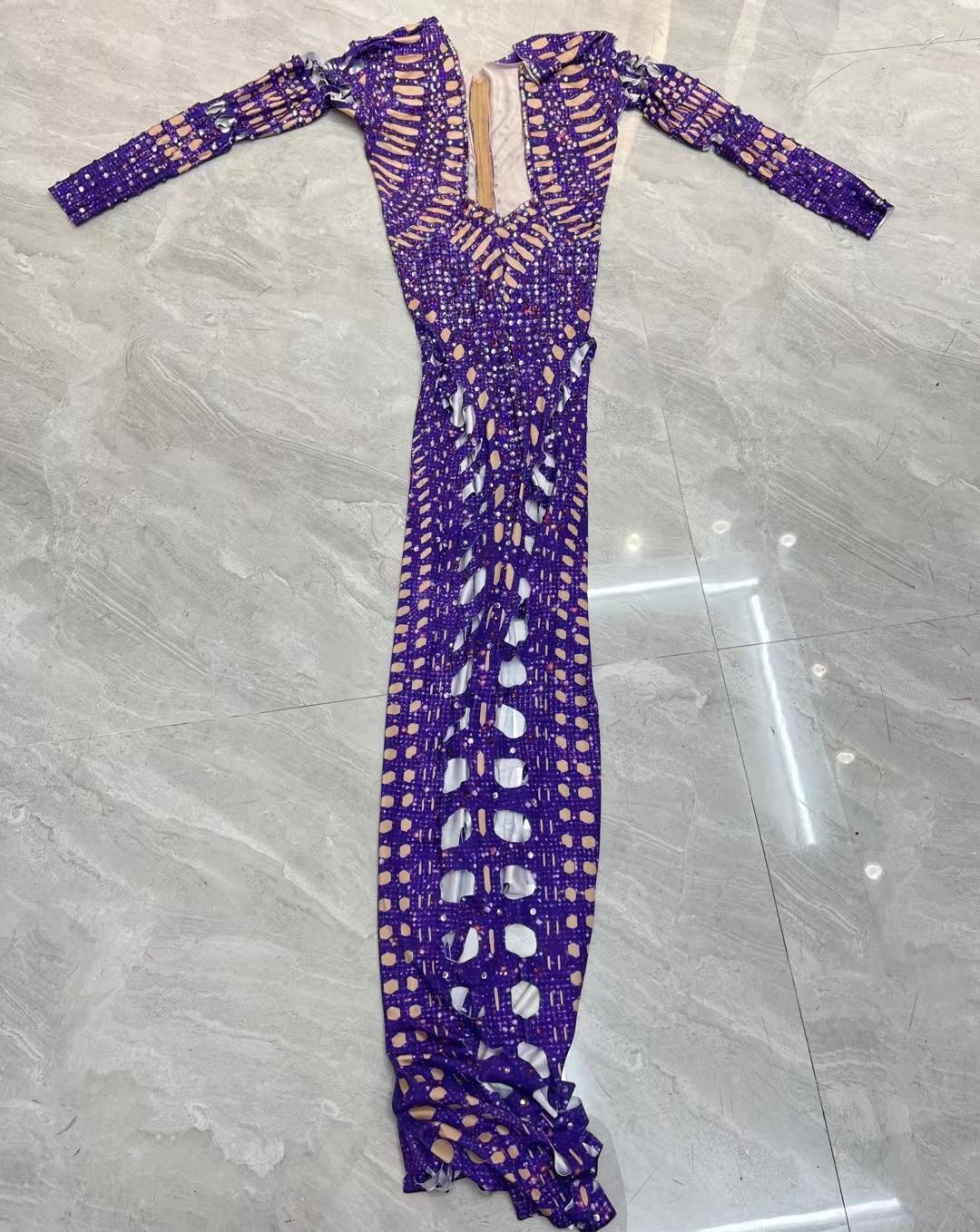 CELESINYI Zidong Crystal Purple Gown