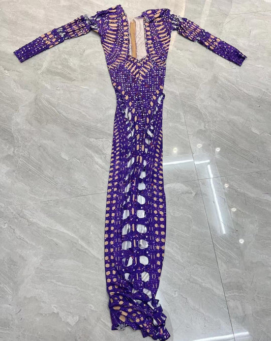 CELESINYI Zidong Crystal Purple Gown