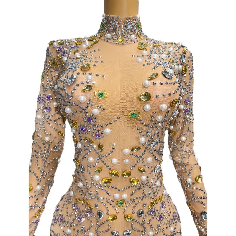 CELESINYI Haitang Crystal Gem Gown