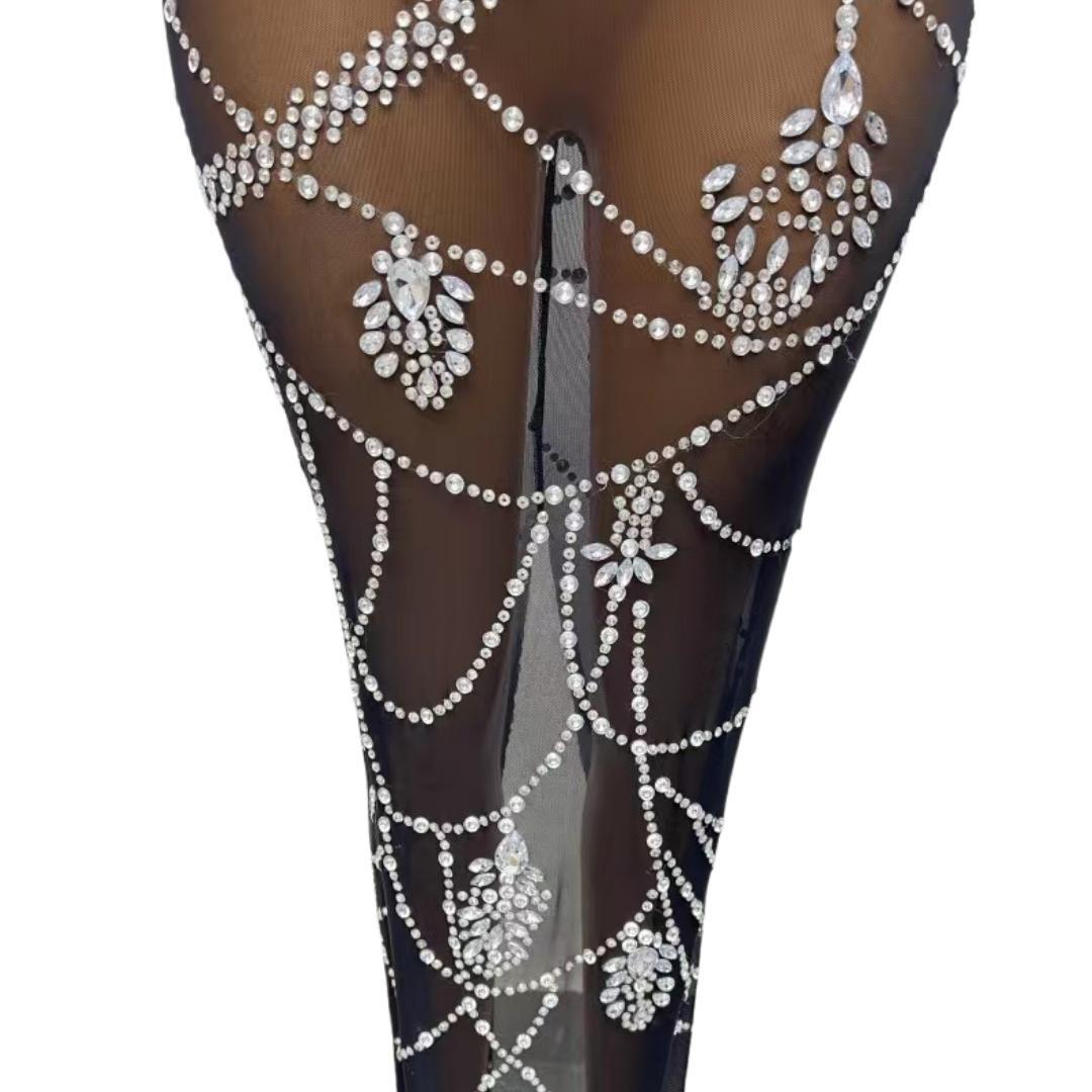 CELESINYI Guailian Crystal Chandelier Gown