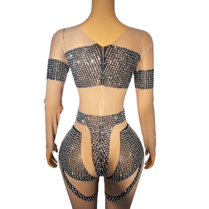 CELESINYI Heiseyouhuo Crystal Illusion Jumpsuit