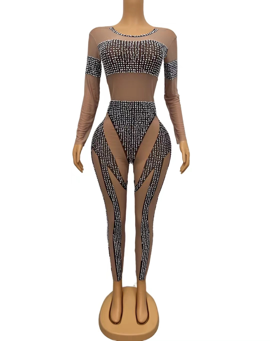 CELESINYI Heiseyouhuo Crystal Illusion Jumpsuit
