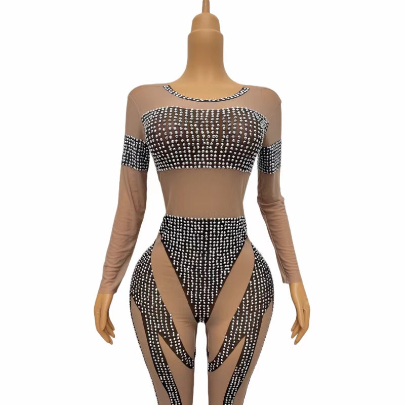 CELESINYI Heiseyouhuo Crystal Illusion Jumpsuit