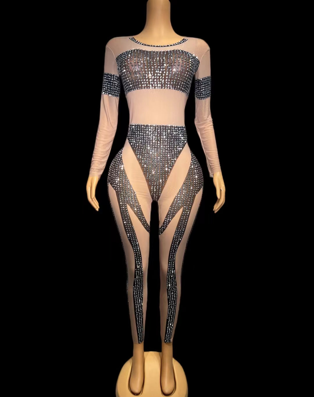 CELESINYI Heiseyouhuo Crystal Illusion Jumpsuit