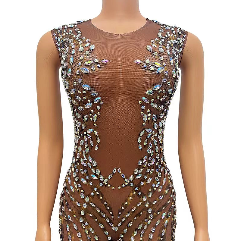 CELESINYI Jinkuiku Crystal Vine Jumpsuit