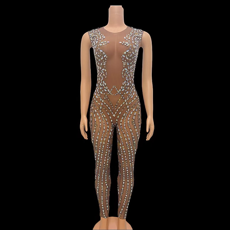 CELESINYI Jinkuiku Crystal Vine Jumpsuit