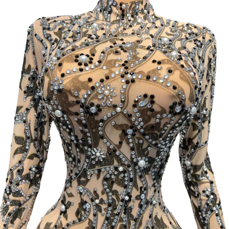CELESINYI Heiye Crystal Night Gown