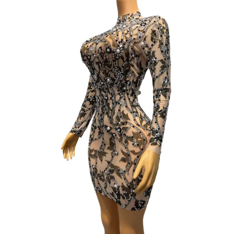 CELESINYI Heiye Crystal Night Gown