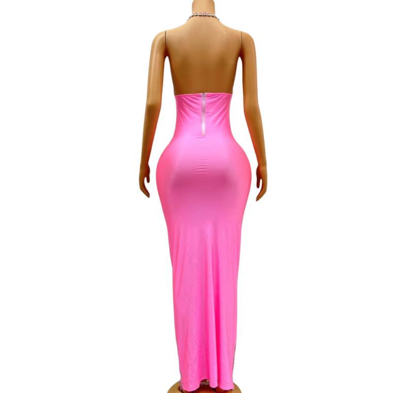CELESINYI Yuanpan Crystal Liquid Metal Gown