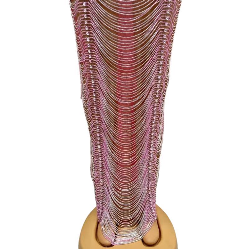 CELESINYI Yuanpan Crystal Liquid Metal Gown