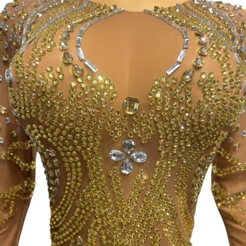 CELESINYI Maisui Crystal Wheat Gown