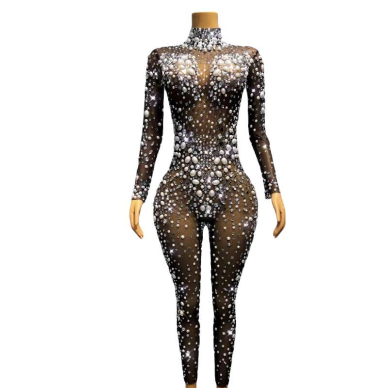 CELESINYI Eluanshi Crystal Pearl Jumpsuit