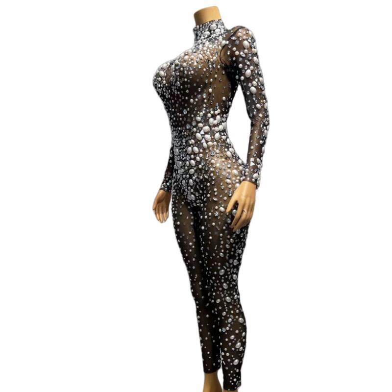 CELESINYI Eluanshi Crystal Pearl Jumpsuit