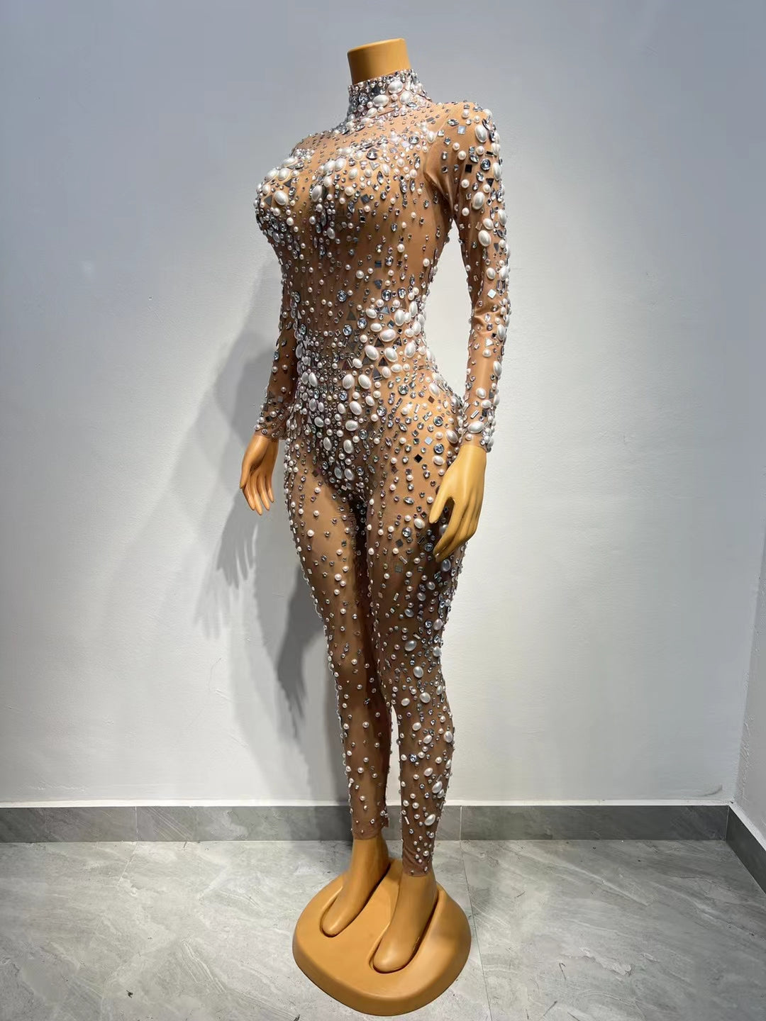 CELESINYI Eluanshi Crystal Pearl Jumpsuit