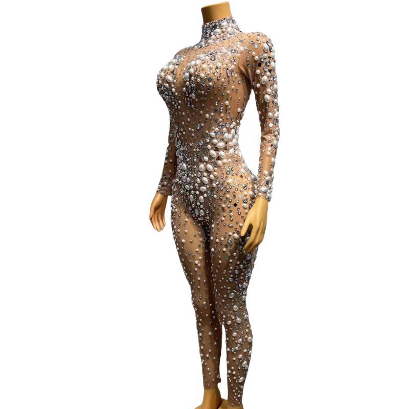 CELESINYI Eluanshi Crystal Pearl Jumpsuit