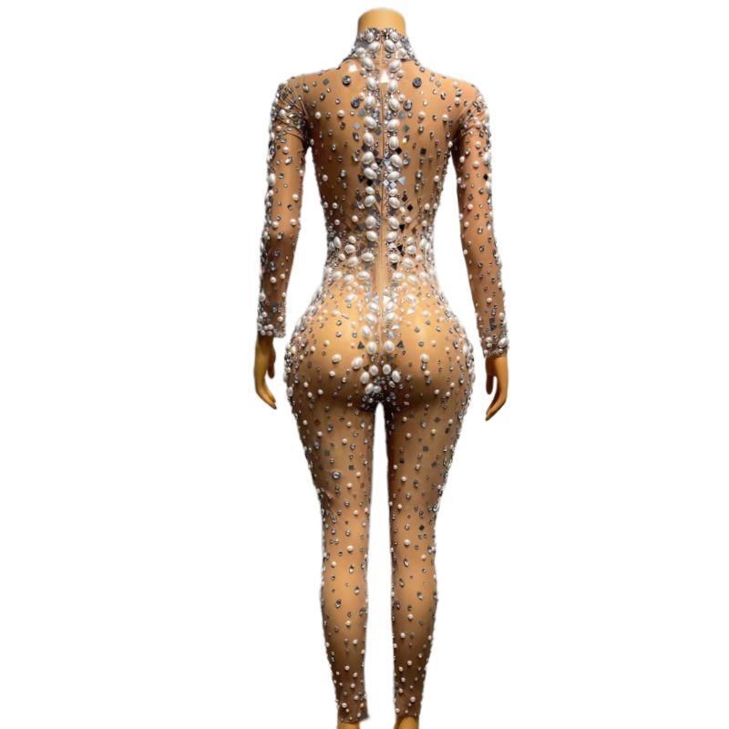 CELESINYI Eluanshi Crystal Pearl Jumpsuit