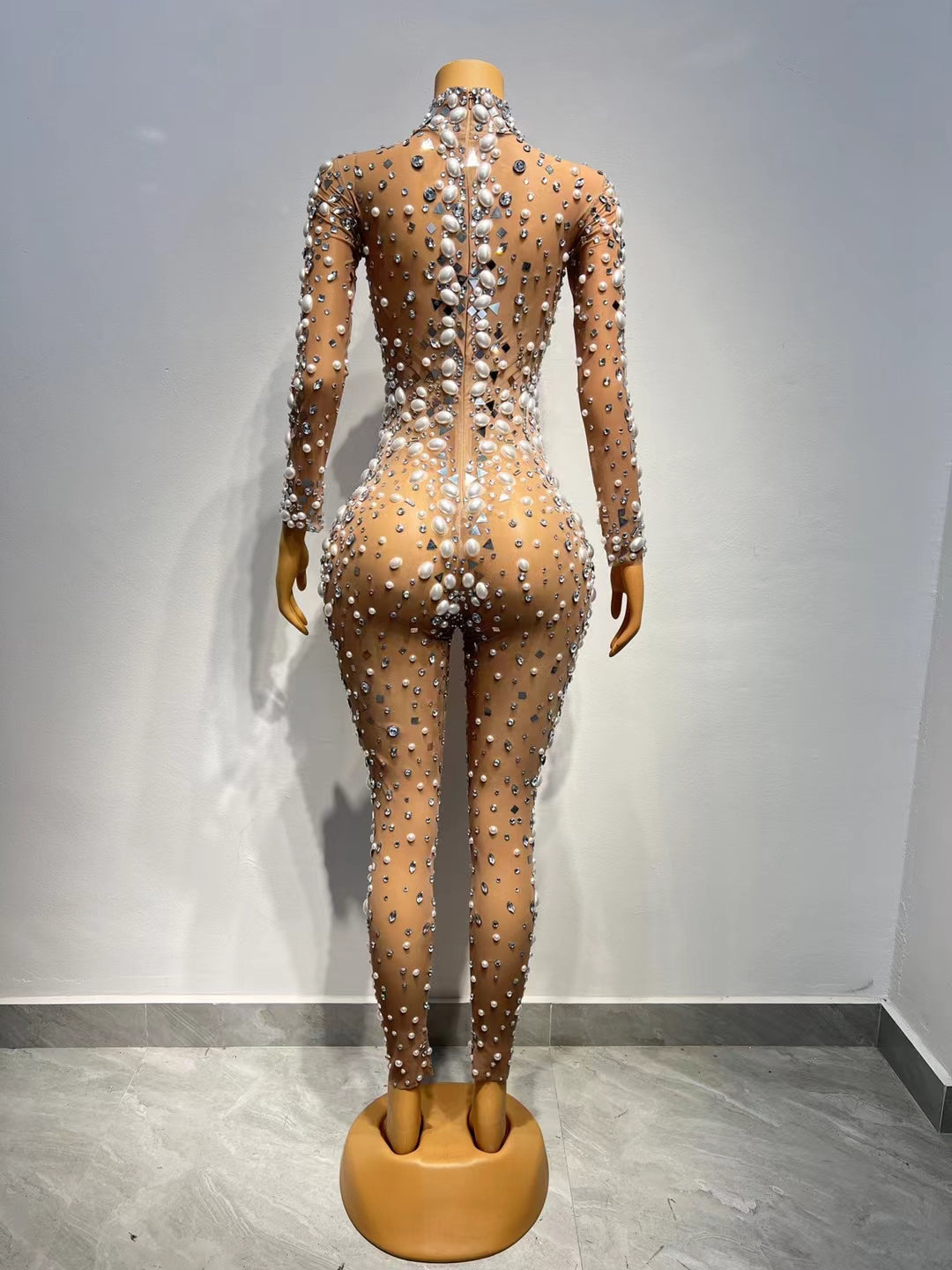 CELESINYI Eluanshi Crystal Pearl Jumpsuit