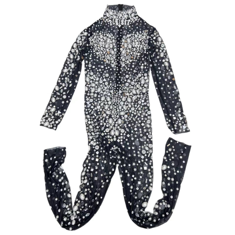 CELESINYI Eluanshi Crystal Pearl Jumpsuit