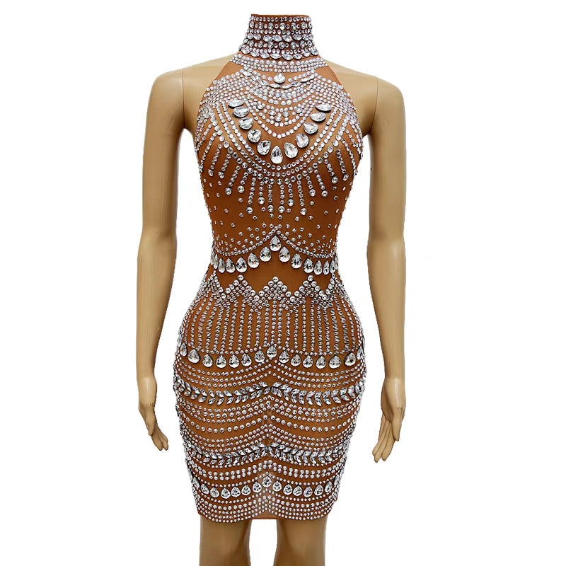 CELESINYI Dabolang Crystal Wave Gown