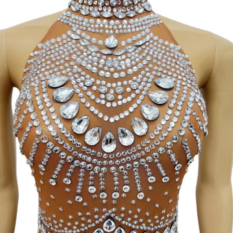 CELESINYI Dabolang Crystal Wave Gown