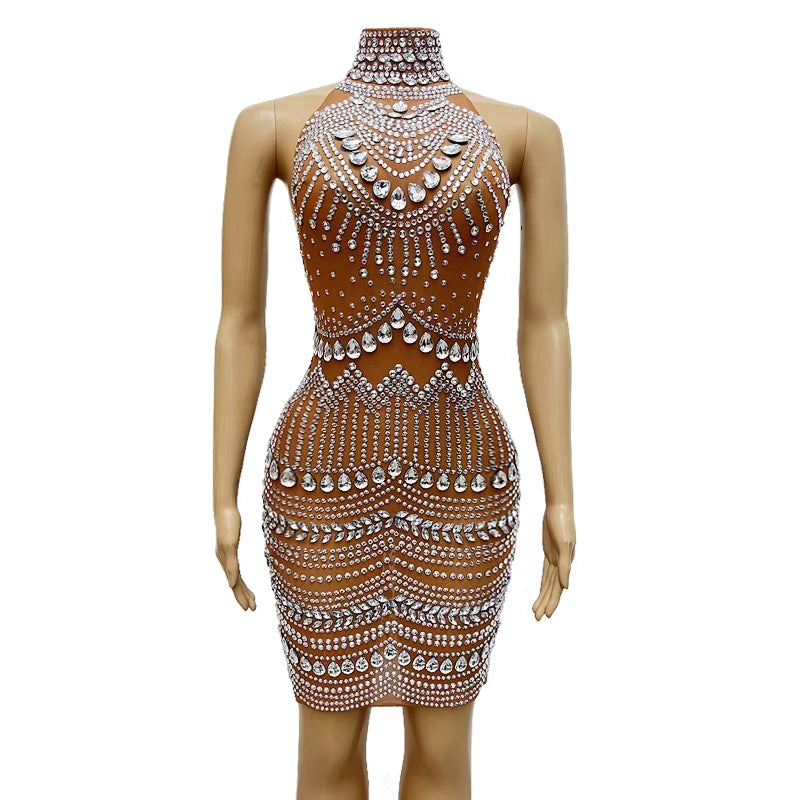 CELESINYI Dabolang Crystal Wave Gown