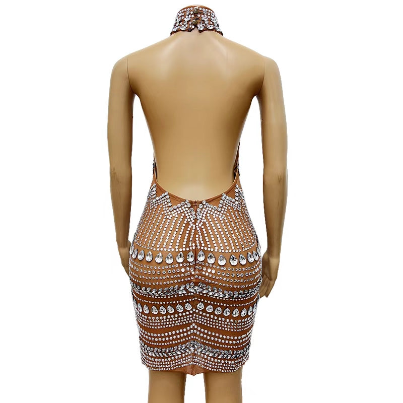 CELESINYI Dabolang Crystal Wave Gown