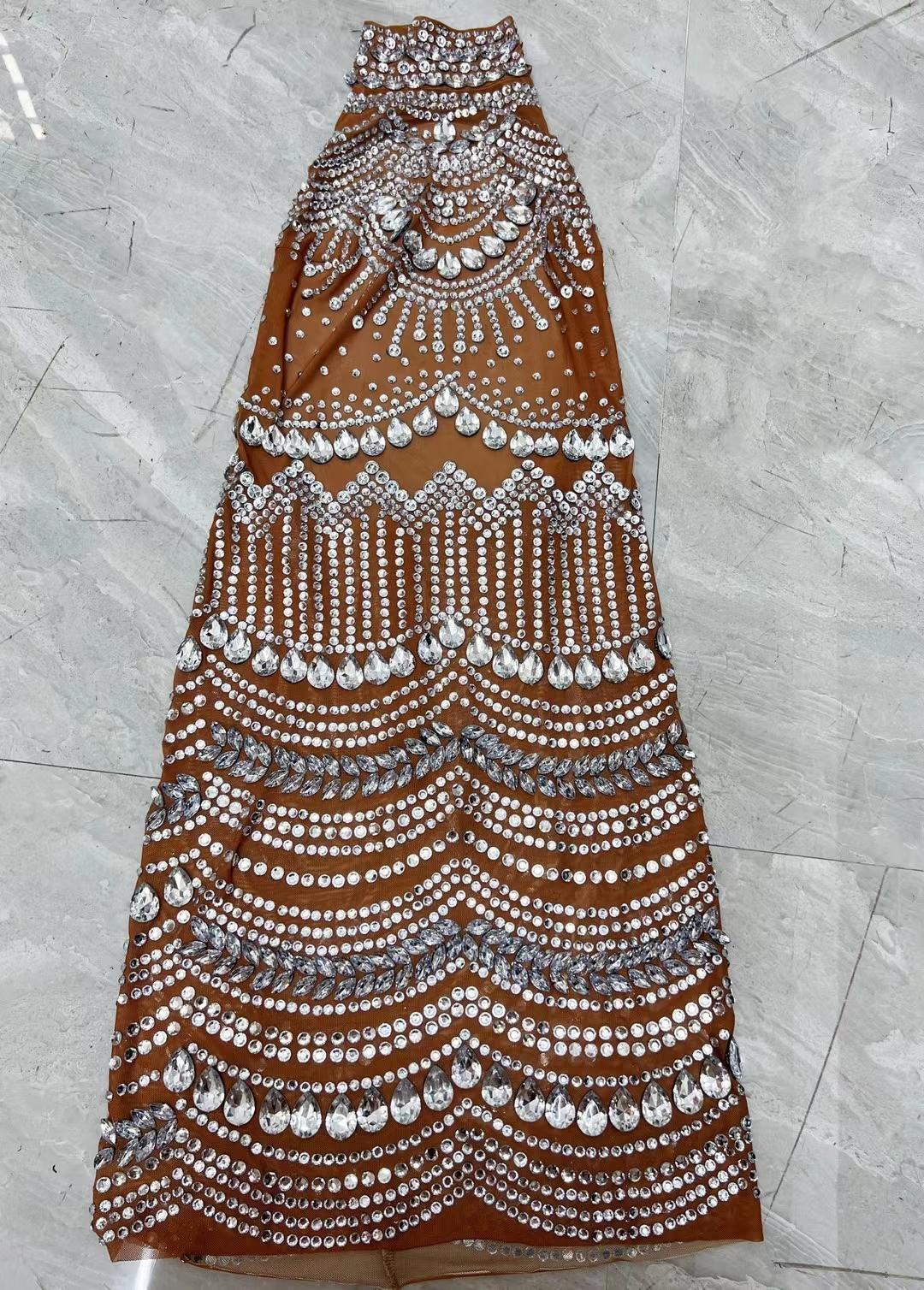 CELESINYI Dabolang Crystal Wave Gown