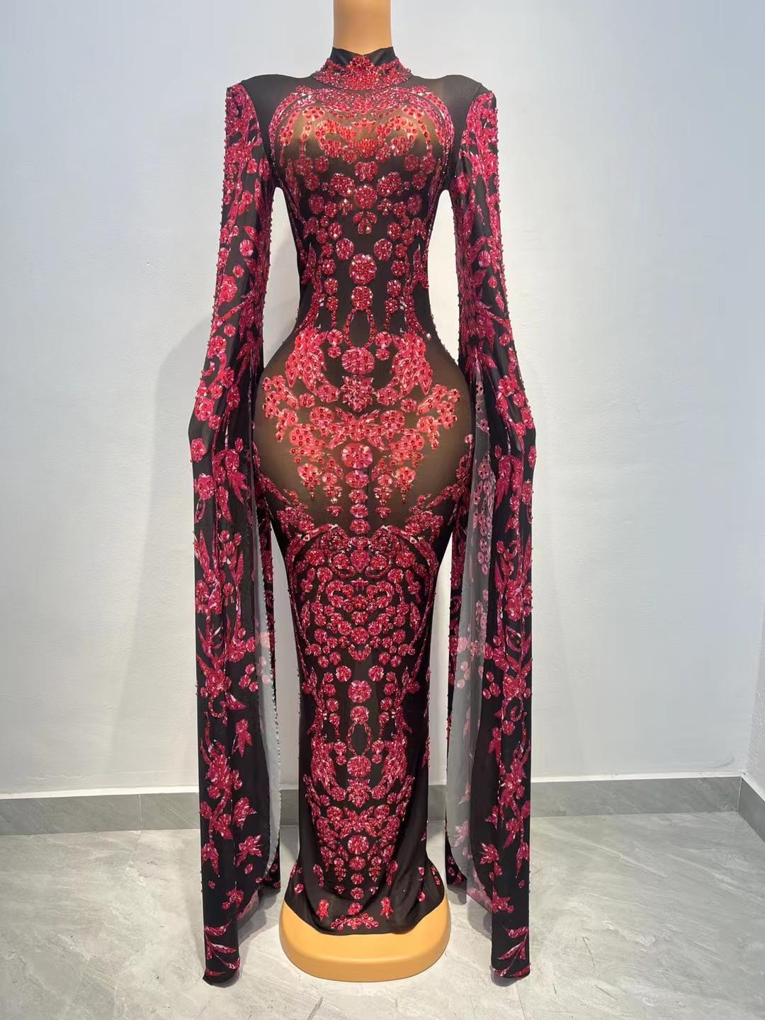 CELESINYI Dalaba Crystal Baroque Gown