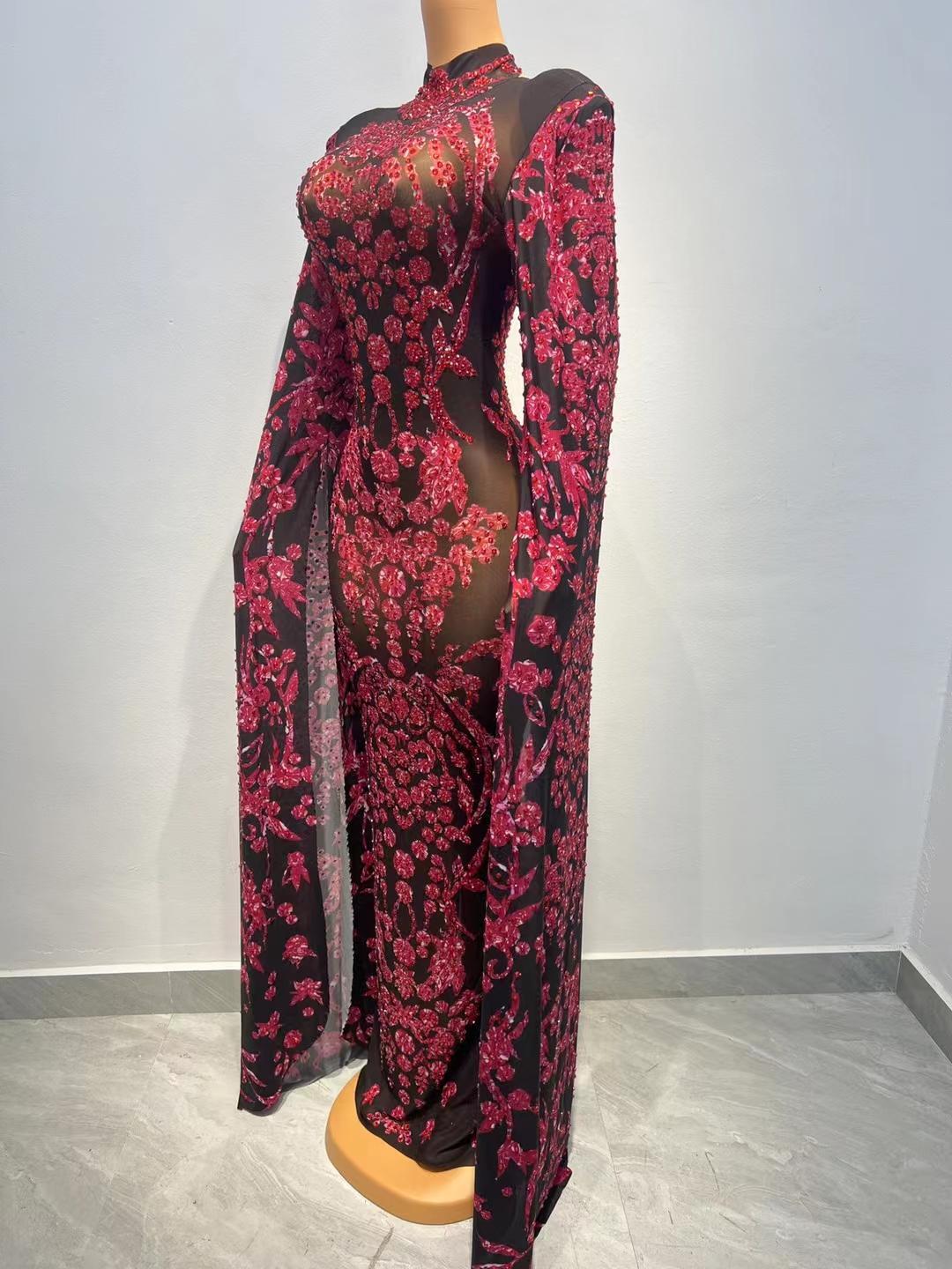 CELESINYI Dalaba Crystal Baroque Gown