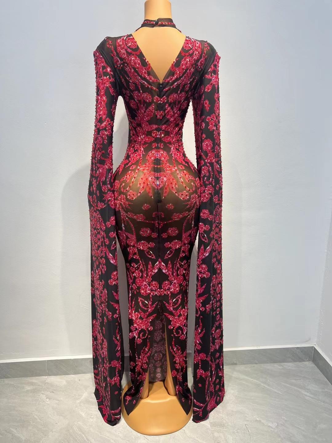CELESINYI Dalaba Crystal Baroque Gown