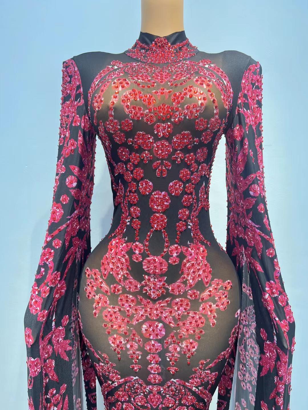 CELESINYI Dalaba Crystal Baroque Gown