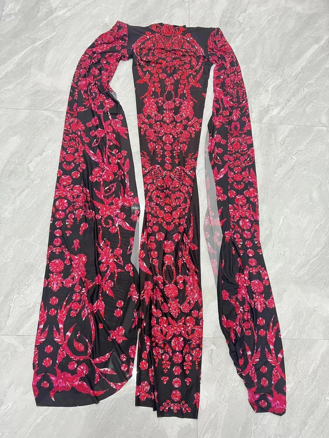 CELESINYI Dalaba Crystal Baroque Gown