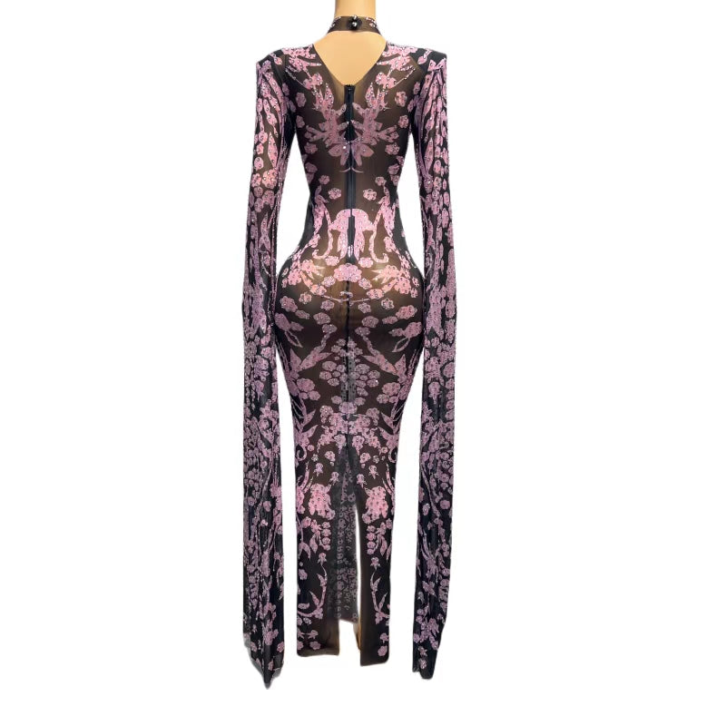CELESINYI Dalaba Crystal Baroque Gown