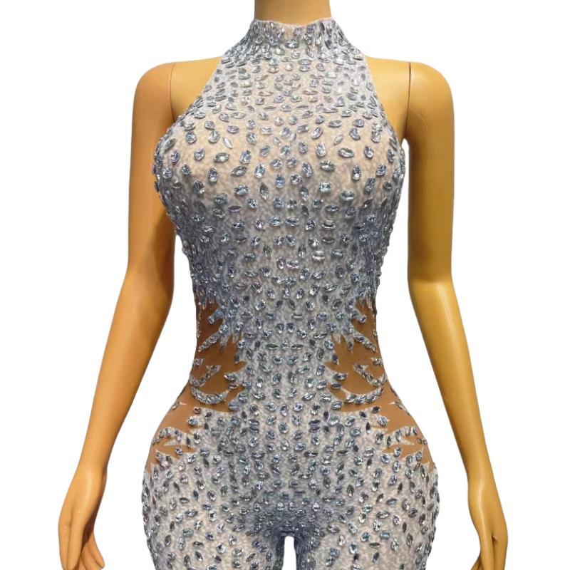 CELESINYI Baigujing Crystal Spine Bodysuit