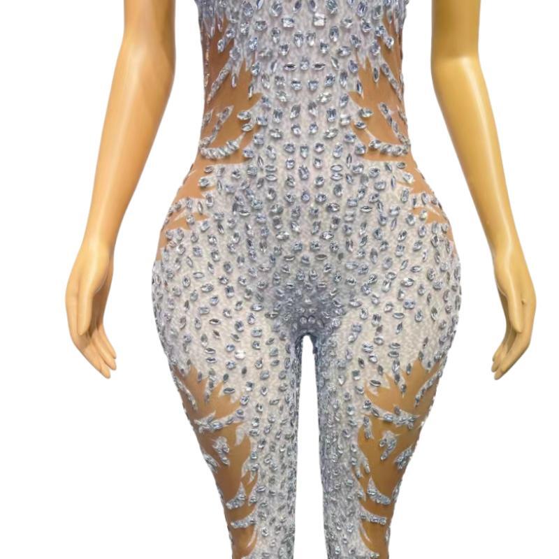CELESINYI Baigujing Crystal Spine Bodysuit