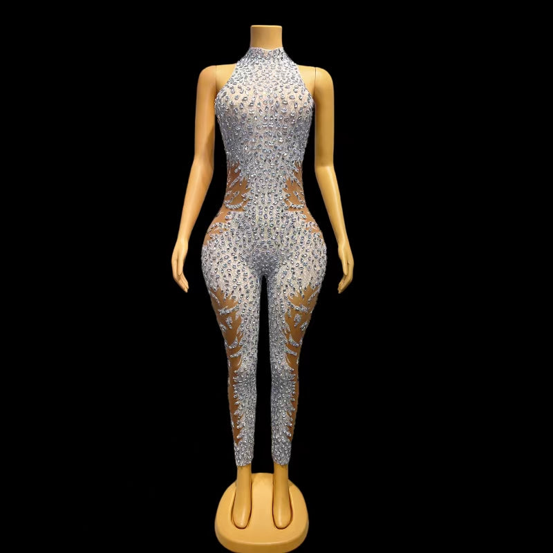 CELESINYI Baigujing Crystal Spine Bodysuit