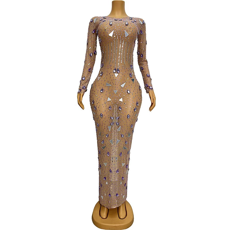 CELESINYI Zijin Crystal Mirror Gown
