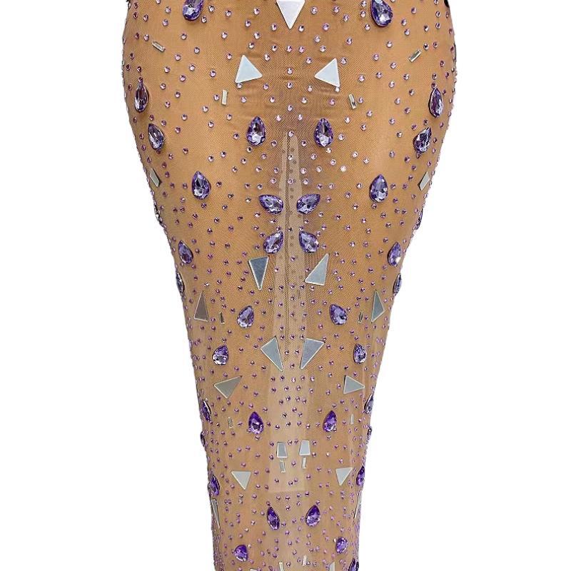 CELESINYI Zijin Crystal Mirror Gown