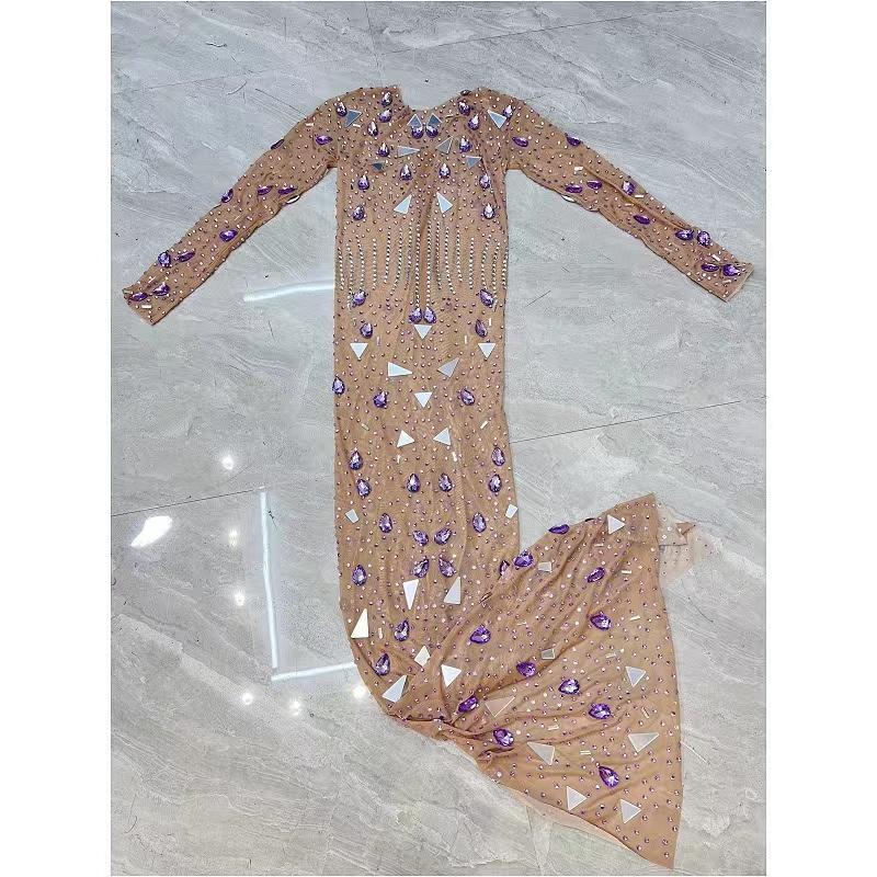 CELESINYI Zijin Crystal Mirror Gown