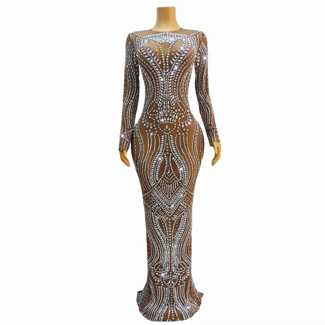 CELESINYI Shuangye Crystal Frost Gown