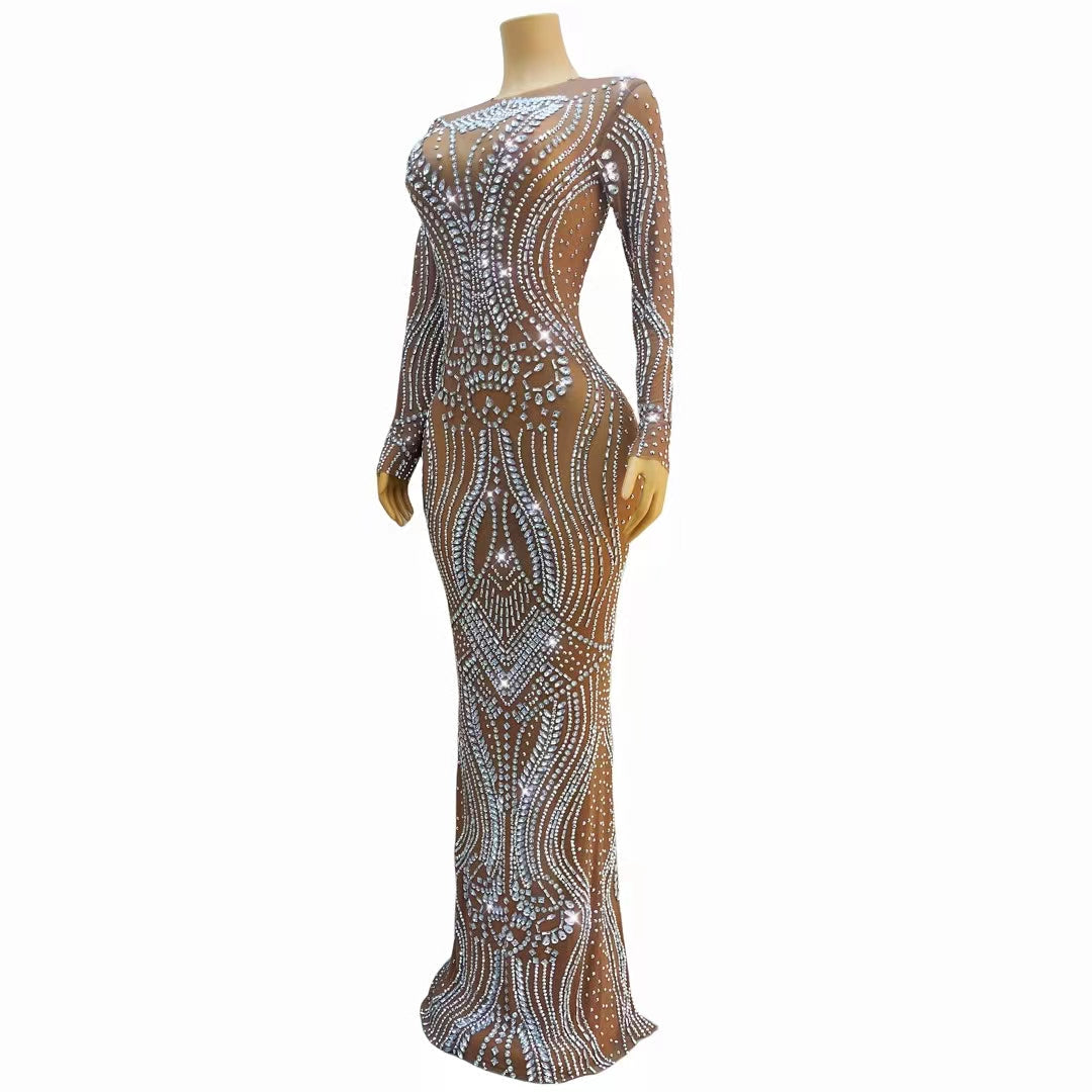 CELESINYI Shuangye Crystal Frost Gown