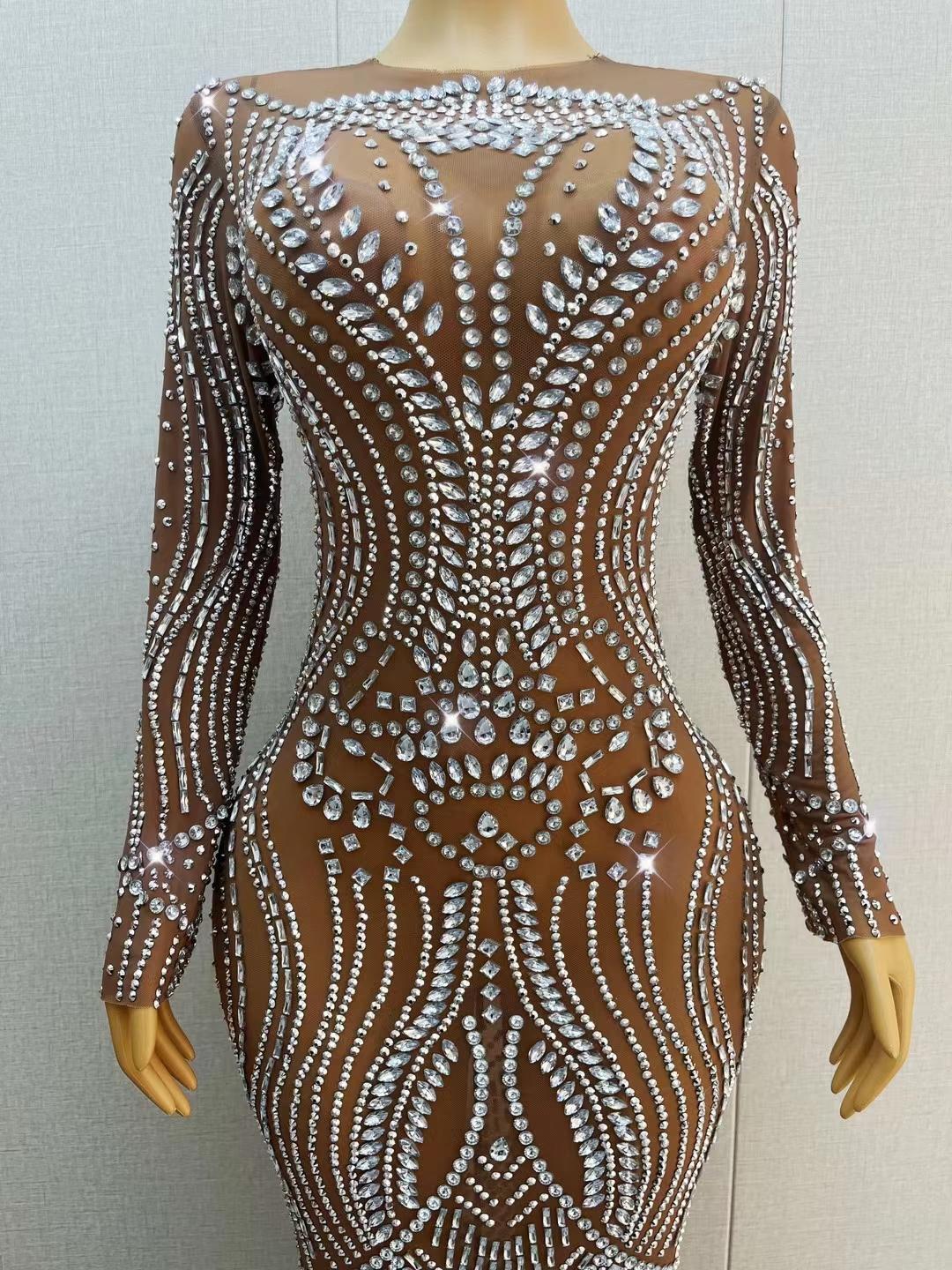 CELESINYI Shuangye Crystal Frost Gown