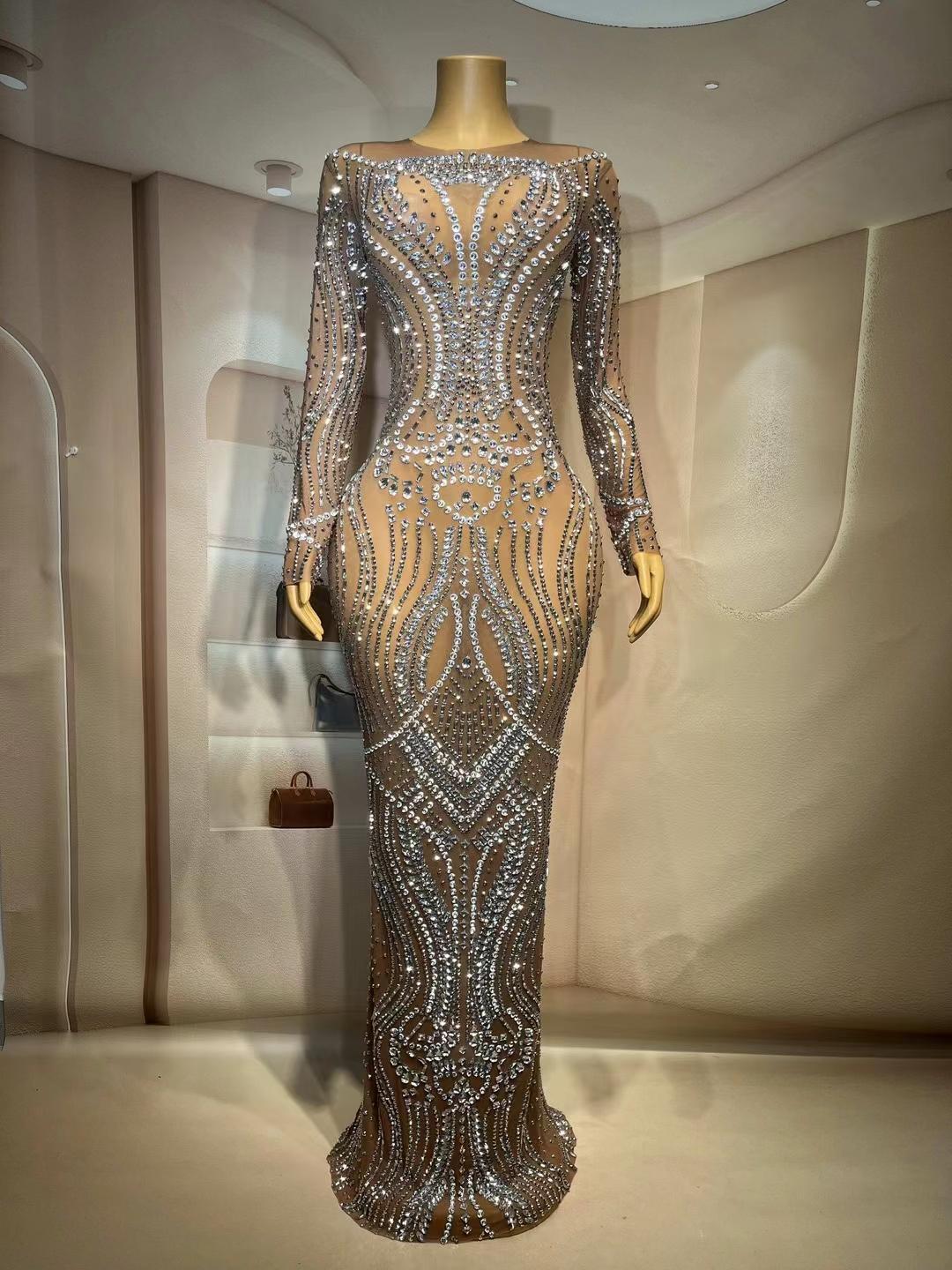 CELESINYI Shuangye Crystal Frost Gown