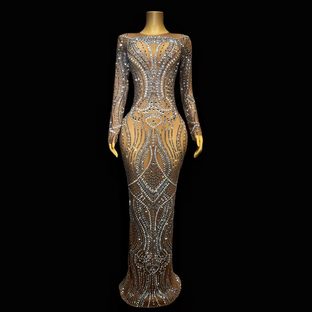 CELESINYI Shuangye Crystal Frost Gown