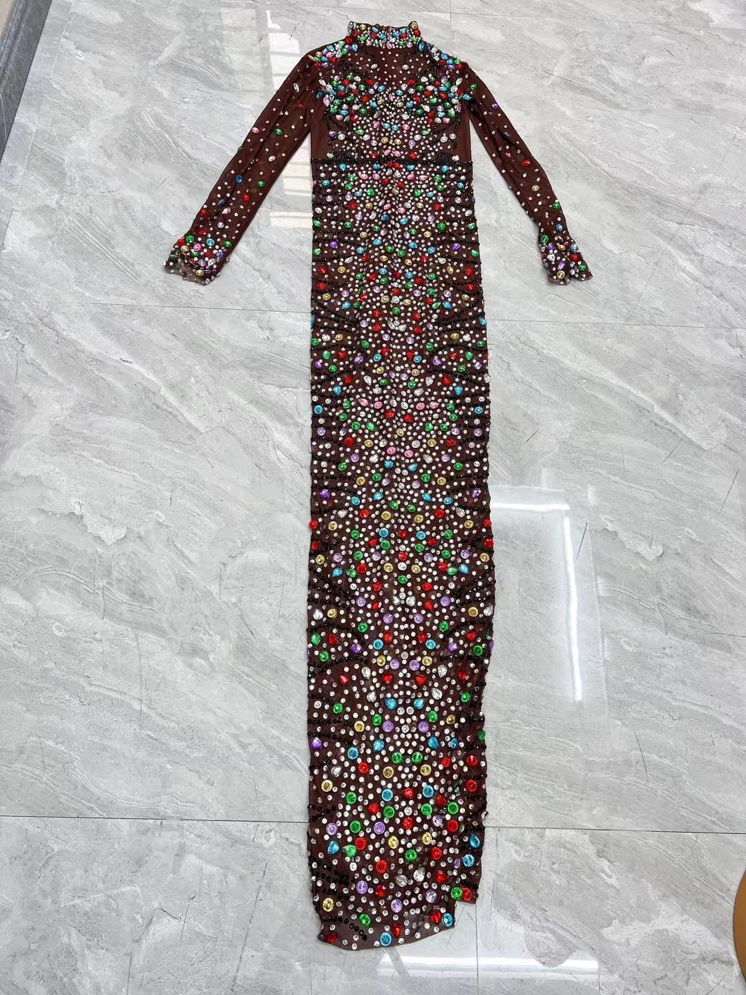 CELESINYI Huahudie Crystal Butterfly Gown