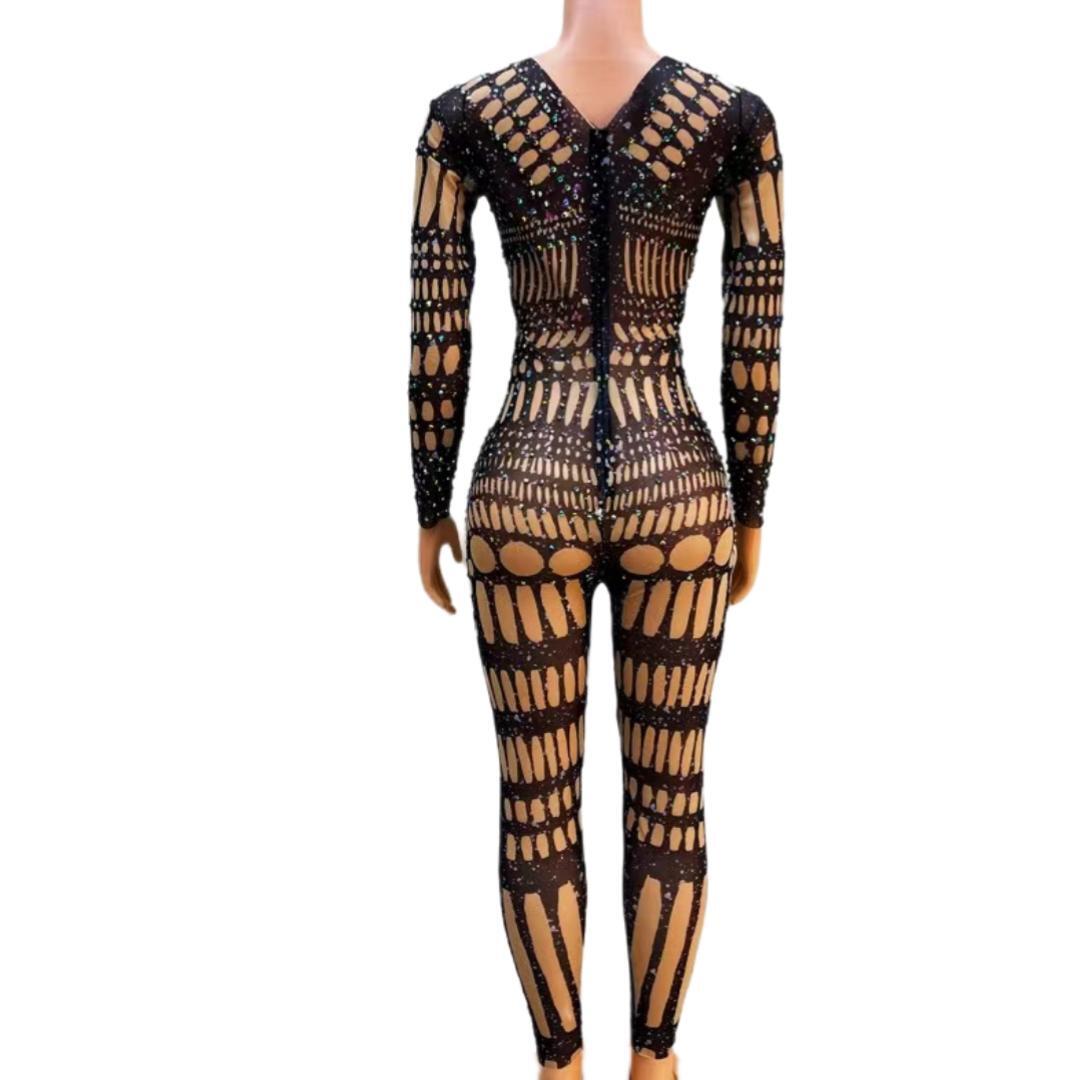 CELESINYI Heidongku Crystal Black Hole Jumpsuit