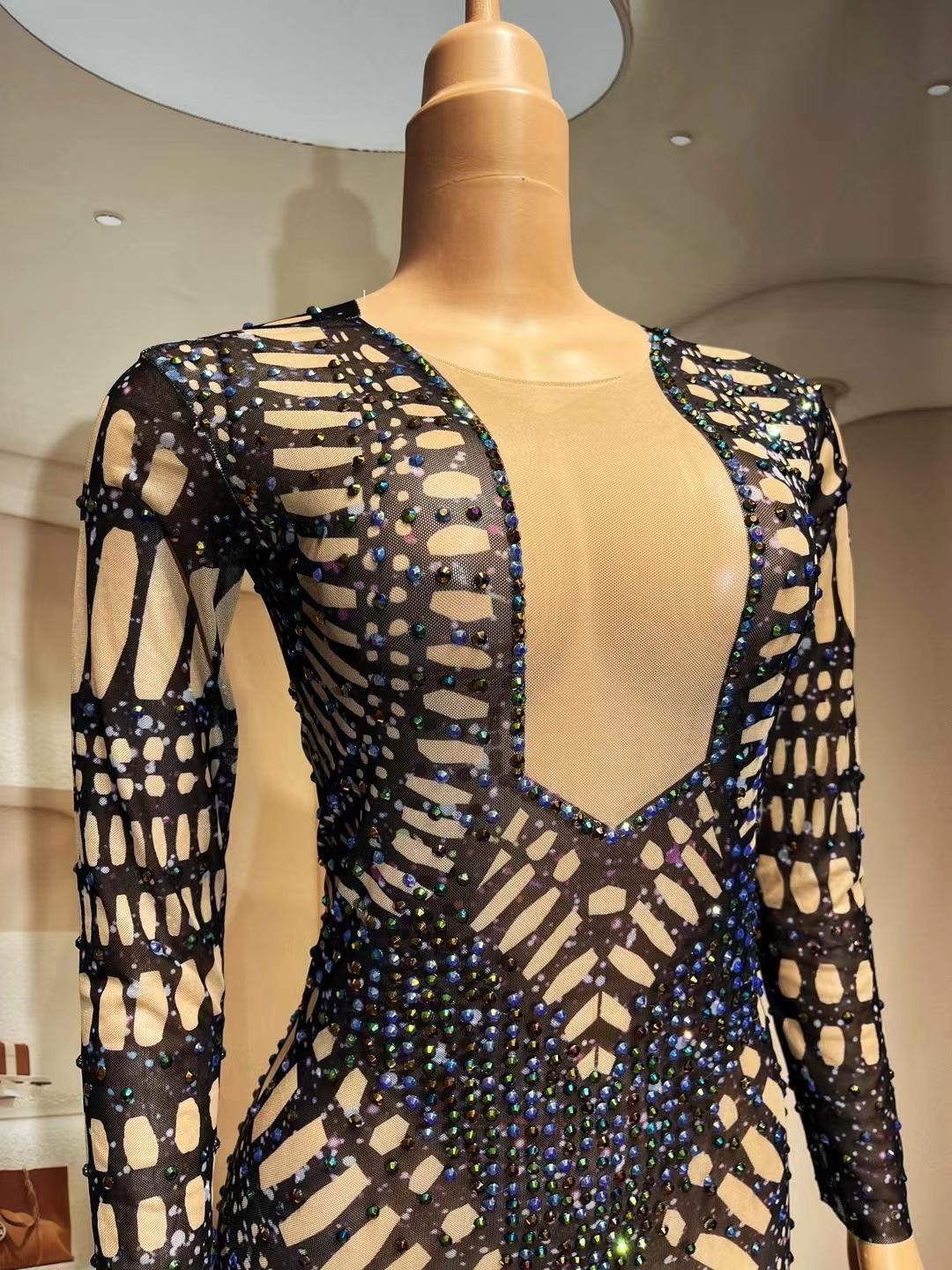 CELESINYI Heidongku Crystal Black Hole Jumpsuit