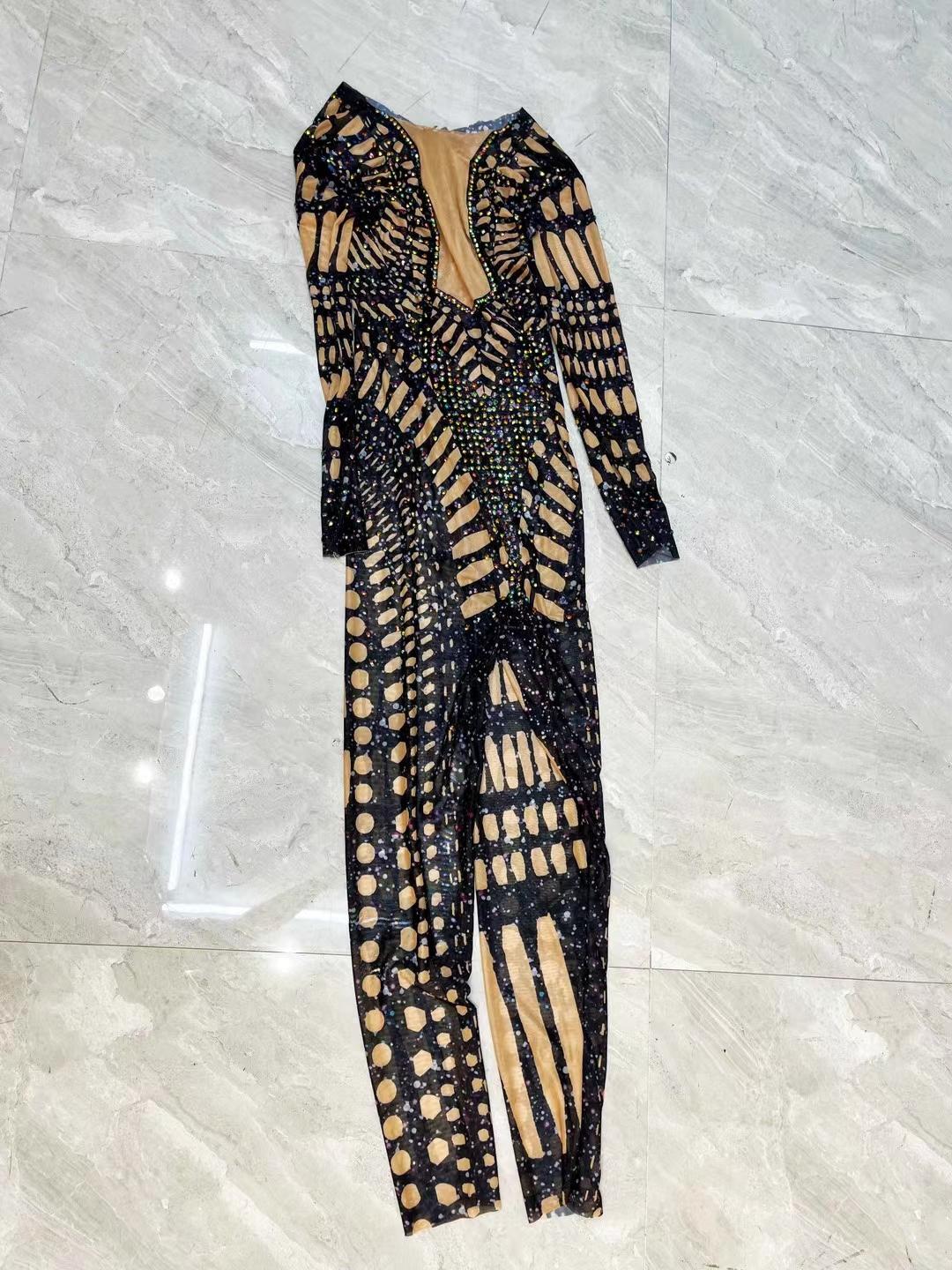 CELESINYI Heidongku Crystal Black Hole Jumpsuit