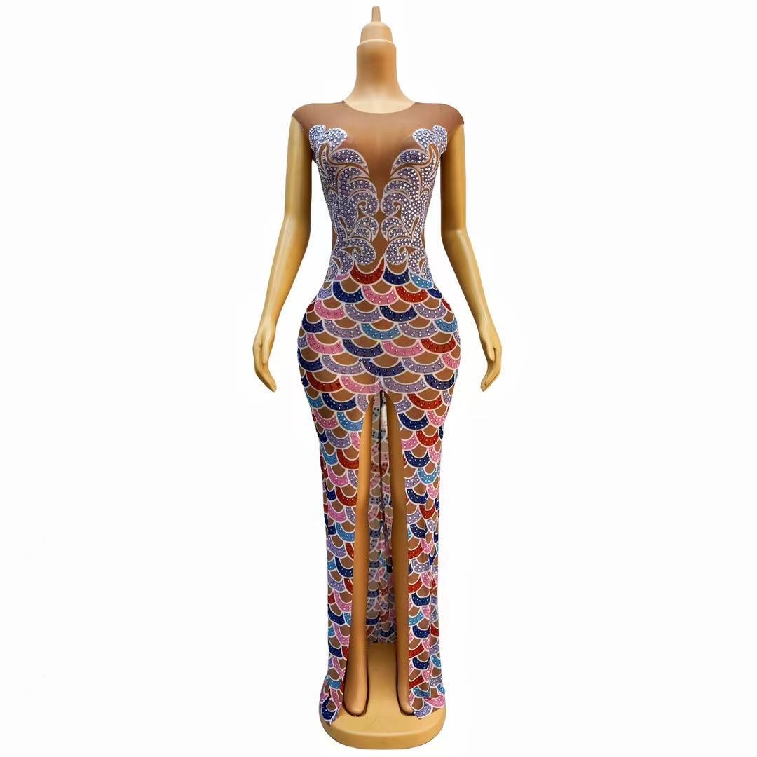 CELESINYI Wucainichang Crystal Scale Corset