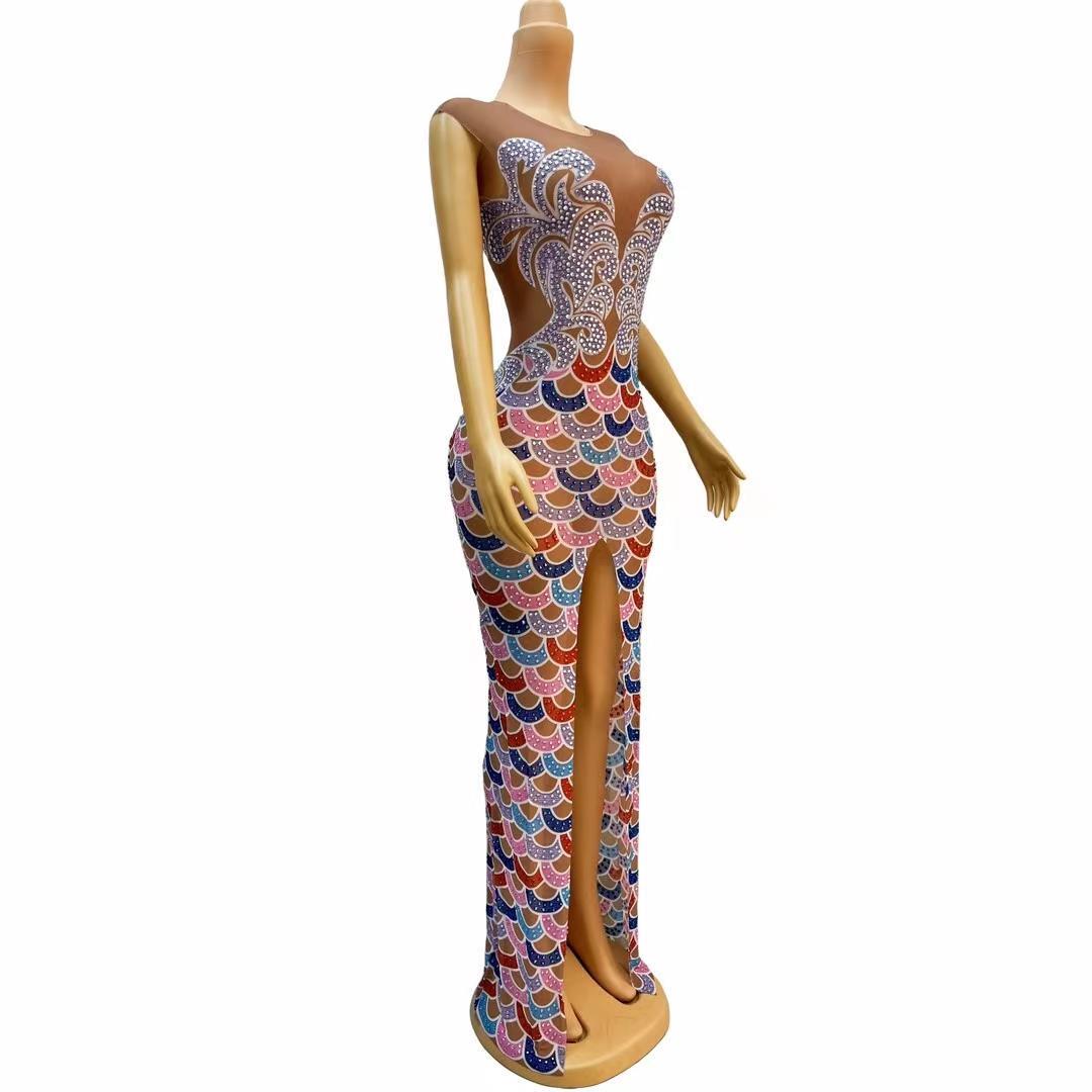 CELESINYI Wucainichang Crystal Scale Corset
